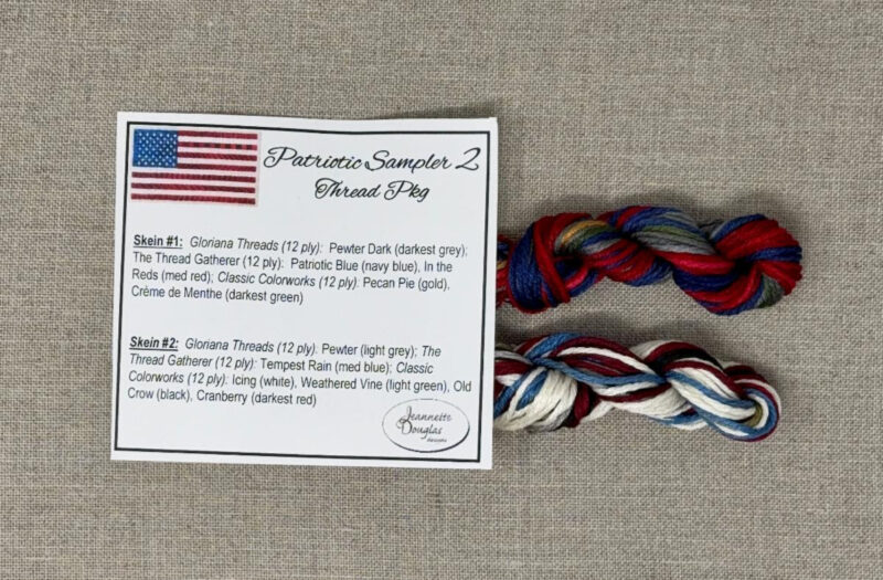 Patriotic Sampler 2 Silk Floss Pack by Jeanette Douglas Designs
