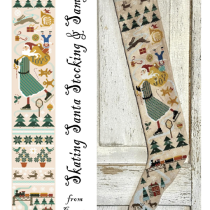 Skating Santa Stocking by Kathy Barrick