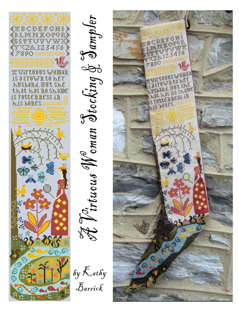 A Virtuous Woman Stocking  by Kathy Barrick