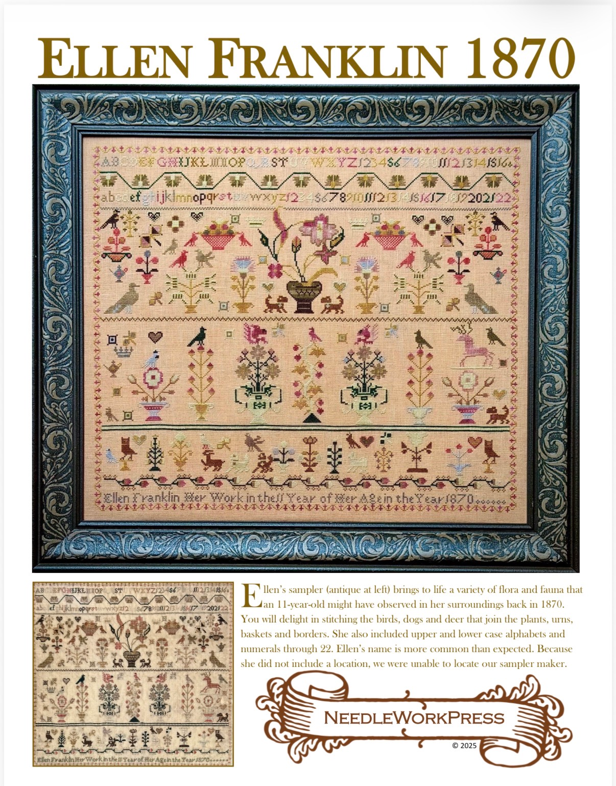 Ellen Franklin 1870 by NeedleWork Press