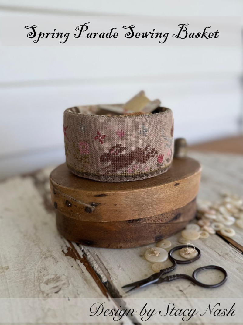 Spring Parade Sewing Basket by Stacy Nash Designs