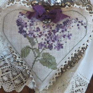 Lilac Heart Kit by Samplers Not Forgotten