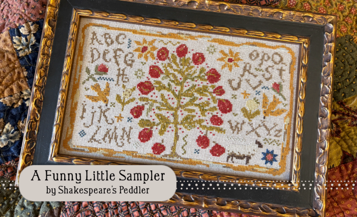 A Funny Little Sampler by Shakespeare's Peddler