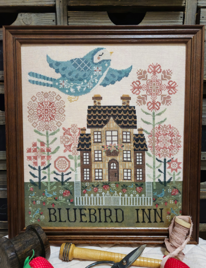 Bluebird Inn by Quaint Rose Needlearts