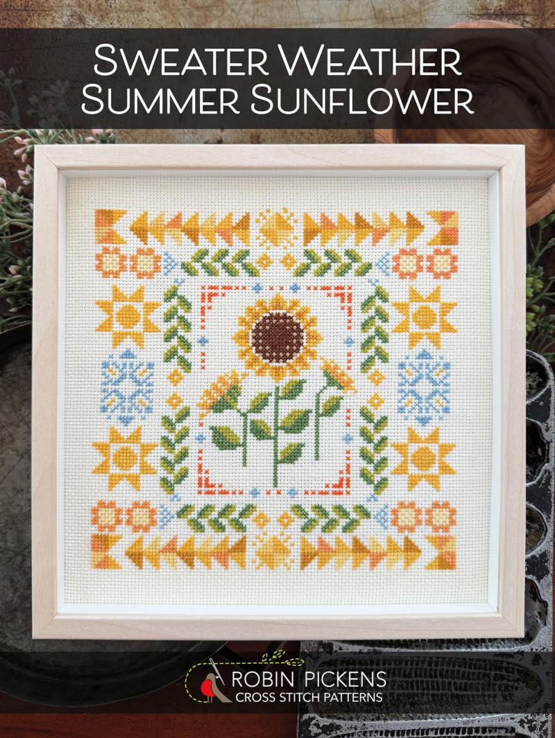 Sweater Weather Summer Sunflower by Robin Pickens