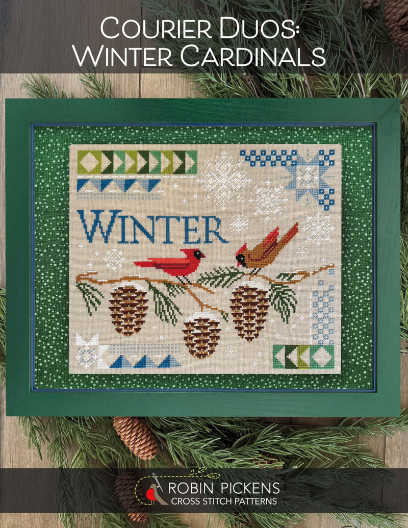 Courier Duos: Winter Cardinals by Robin Pickens