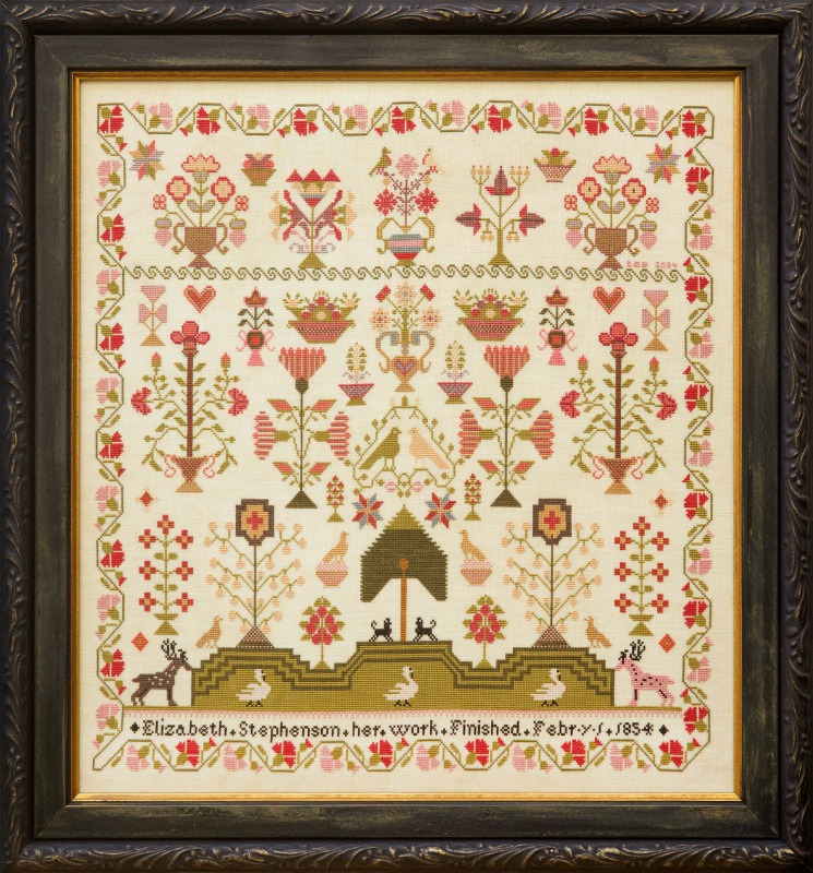 Elizabeth Stephenson 1854 the Queen of the May 2025 by Hands Across the Sea Samplers