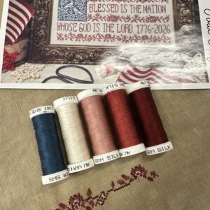 100.3 Silks for Toile Flag by Quaint Rose Needlearts