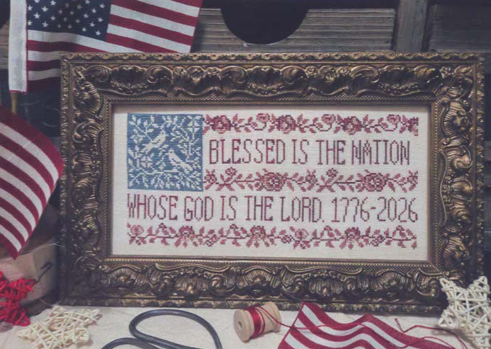 Toile Flag by Quaint Rose Needlearts