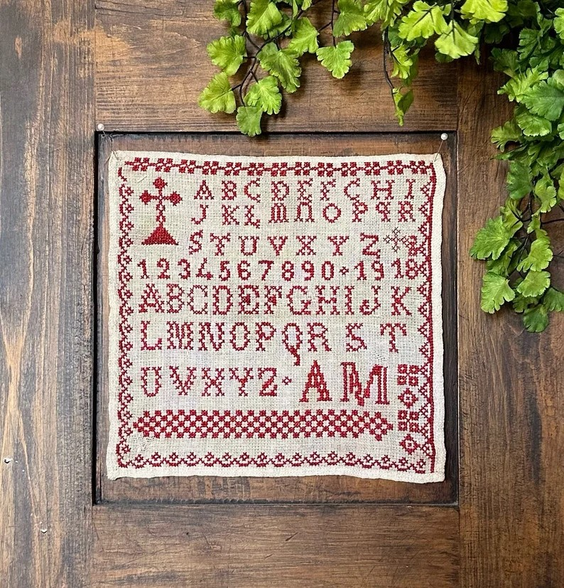 AM 1918 Sampler by Mrs. Flossy