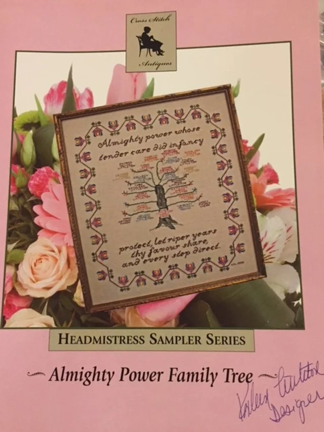 Almighty Power Family Tree by Cross Stitch Antiques