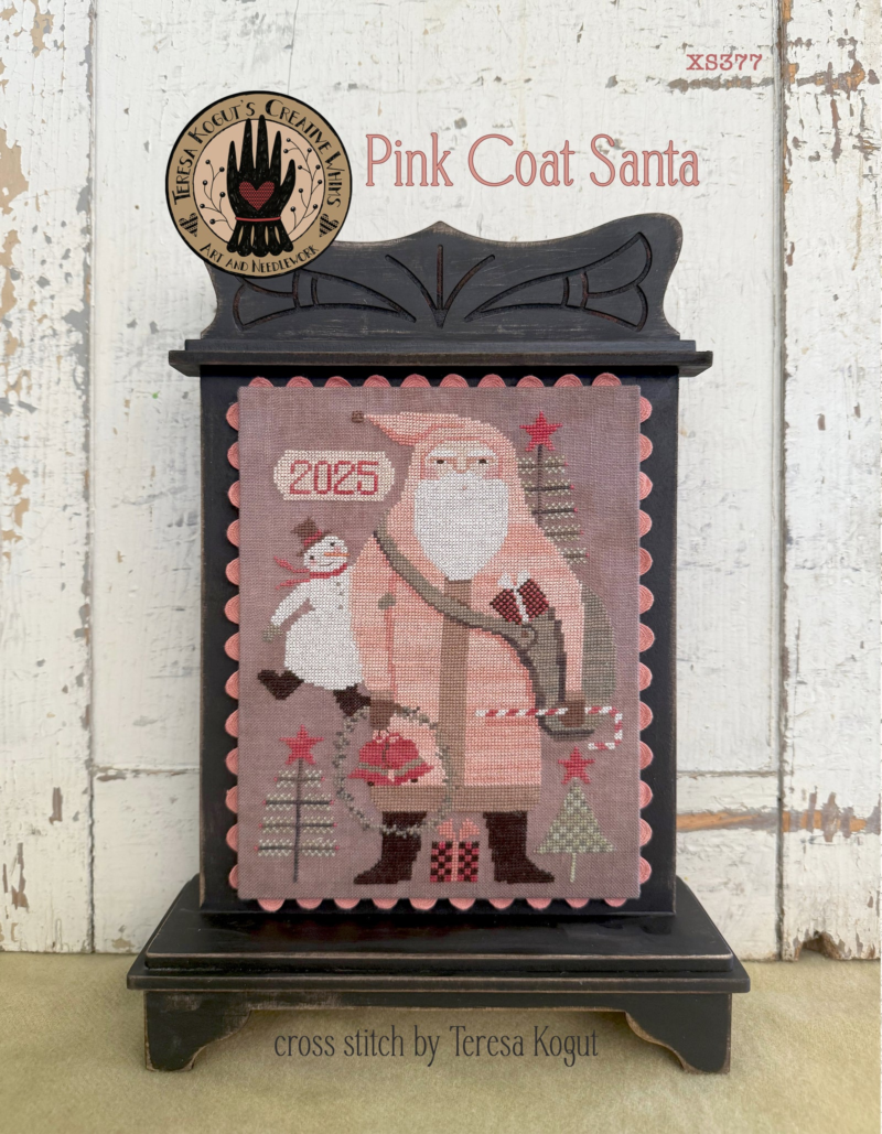 Pink Coat Santa by Teresa Kogurt