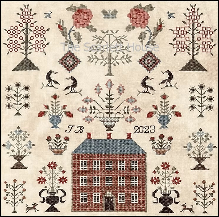 Red Manor Sampler by The Scarlett House