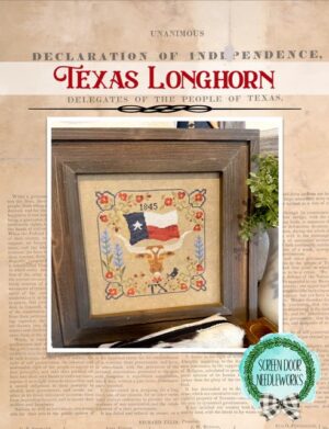 Texas Longhorn by Screen Door NeedleWorks