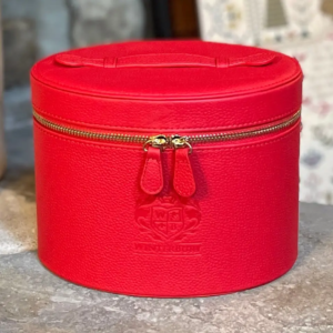 Red Leather Needlework Case by Winterbury