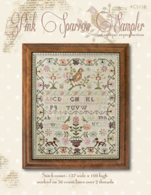 Pink Sparrow Sampler by With Thy Needle & Thread