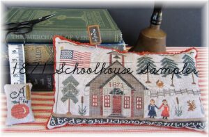 1871 Schoolhouse Sampler by The Scarlett House