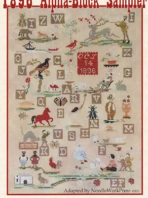 1896 Alpha Block by NeedleWork Press