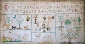A 1799 Mothers Sampler by NeedleWork Press