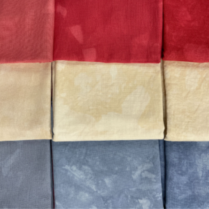 Barefoot Needleart Hand Dyed Linen 40 count Linen for Patriotic Pear