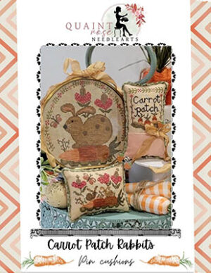 Carrot Patch Rabbits by Quaint Rose Needle Arts