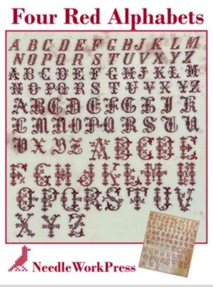 Four Red Alphabets by NeedleWork Press