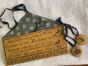 Jack O Lantern Sewing Pocket & Chatelaine by Stacy Nash Designs