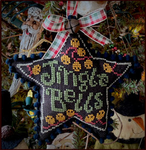 Jingle Bells Star Ornament by Teresa Kogut's Creative Whims