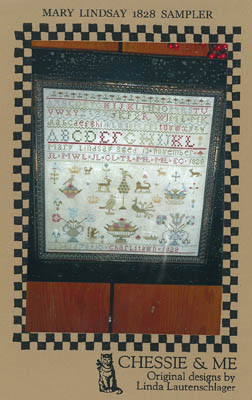 Mary Lindsay 1828 Sampler by Chessie & Me