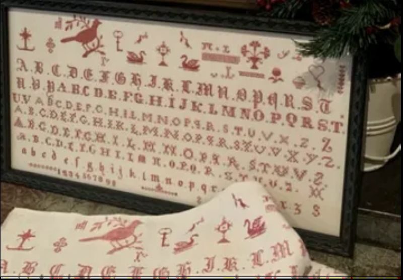 Seven Red Alphabets by NeedleWork Press