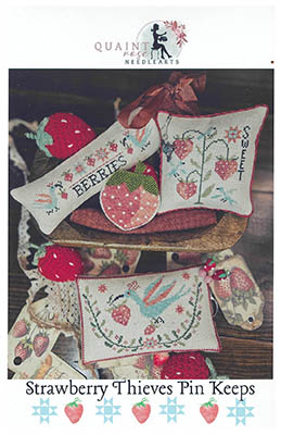 Strawberry Thieves Pin Keeps by Quaint Rose Needle Arts