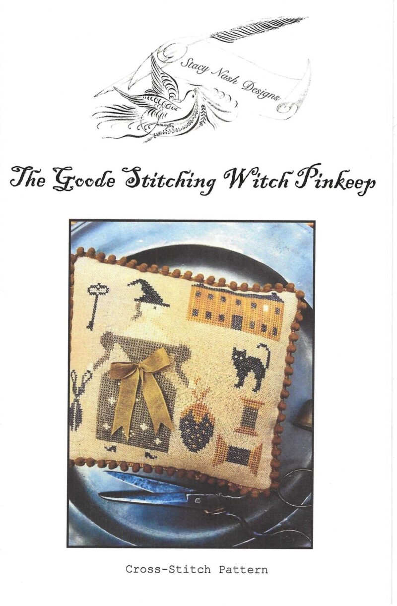 The Goode Stitching Witch Pinkeep by Stacy Nash