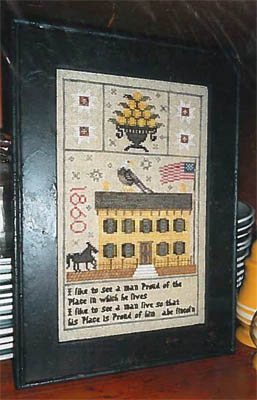 Lincoln Home 1860 Sampler by Chessie & Me