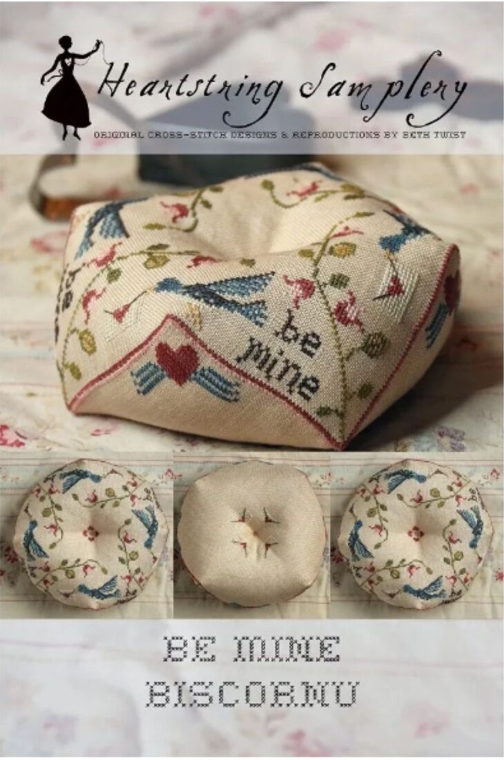 Be Mine Biscornu by Heartstring Samplery