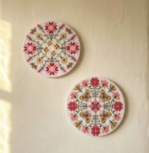 Butterfly Roundel by Haystack Stitching