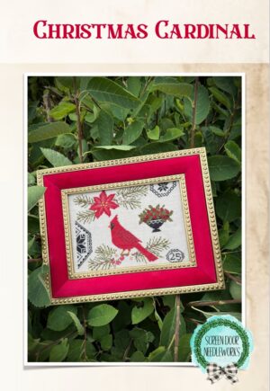 Christmas Cardinal by Screen Door NeedleWorks