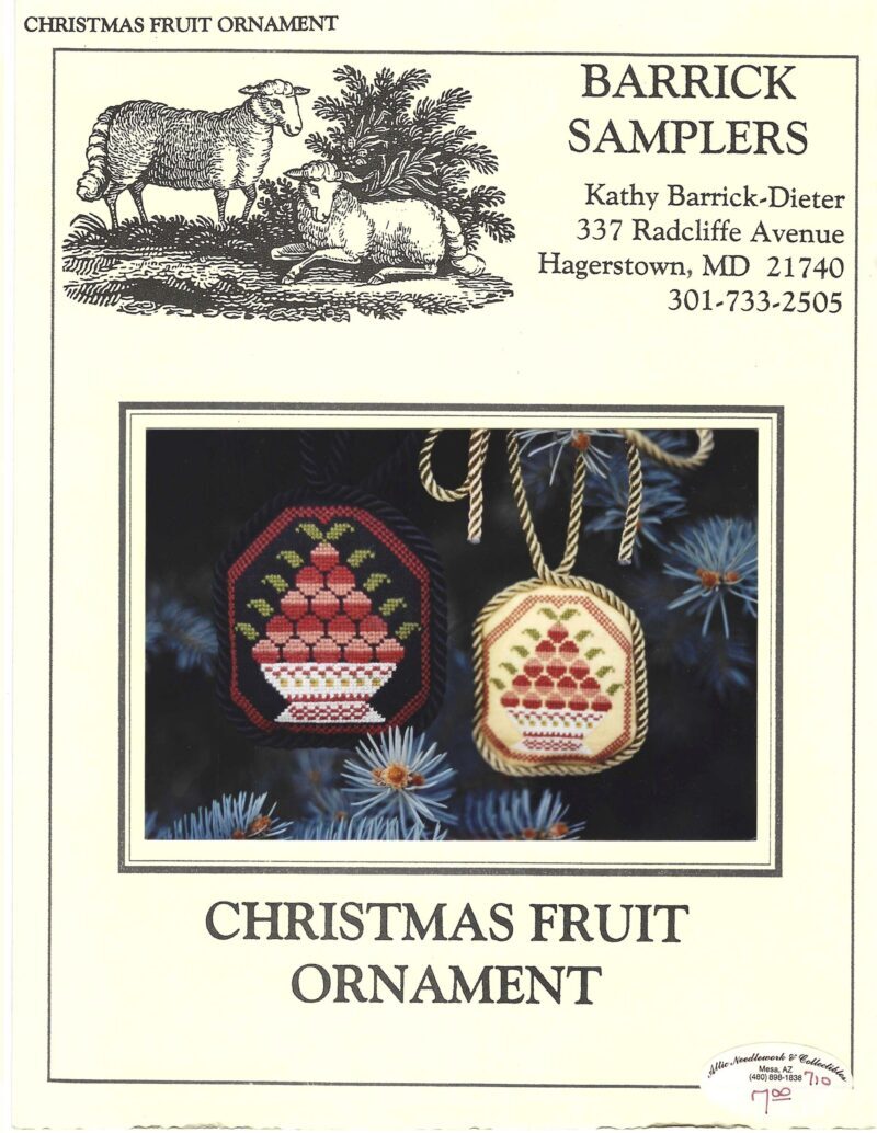 Christmas Fruit Ornament by Kathy Barrick