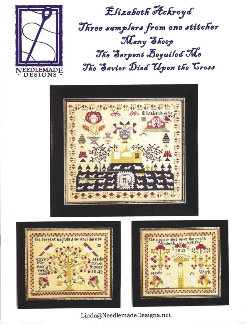 Elizabeth Ackroyd Three Samplers by NeedleMade Designs