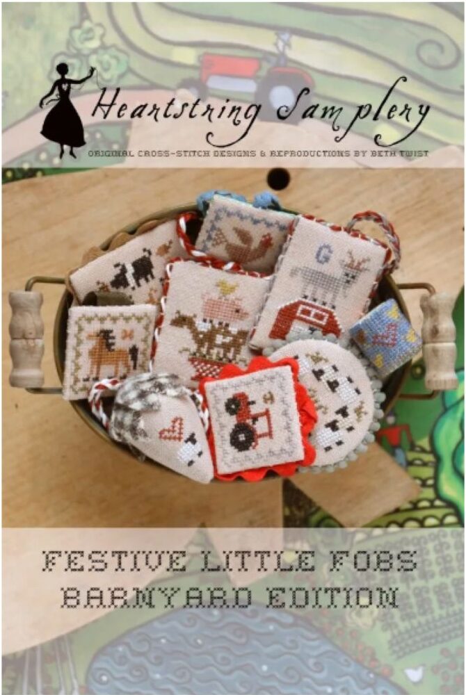 Festive Little Fobs - BarnYard Edition by Heartstring Samplery