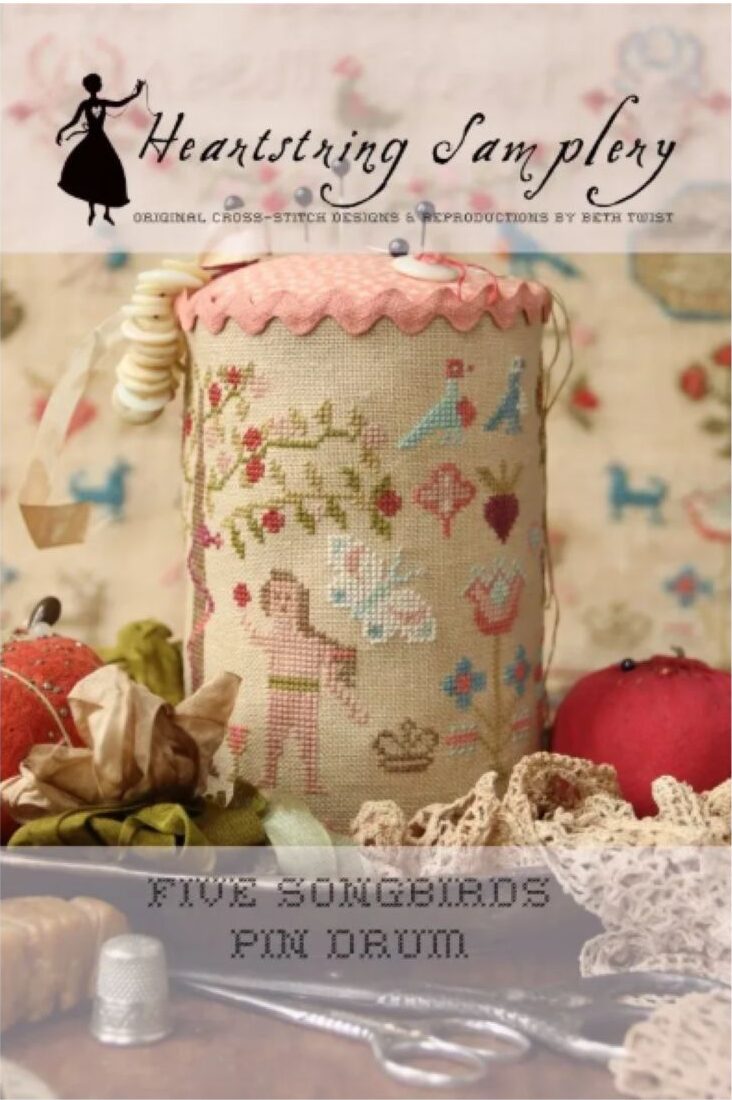 Five SongBirds Pin Drum by Heartstring Samplery