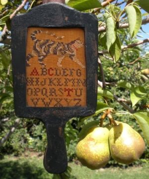 Stryped Cat Hornbook by NeedleMade Designs